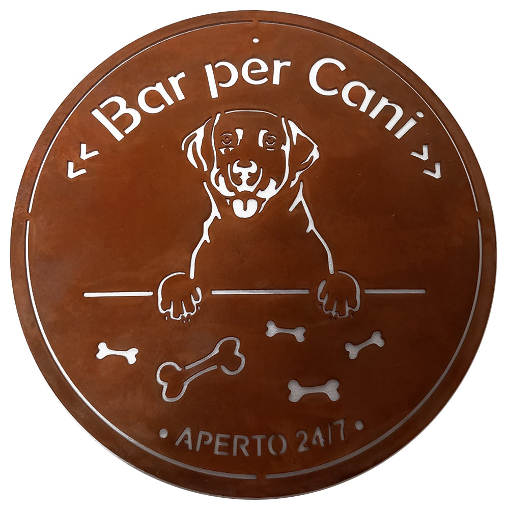 Targa bar per cani