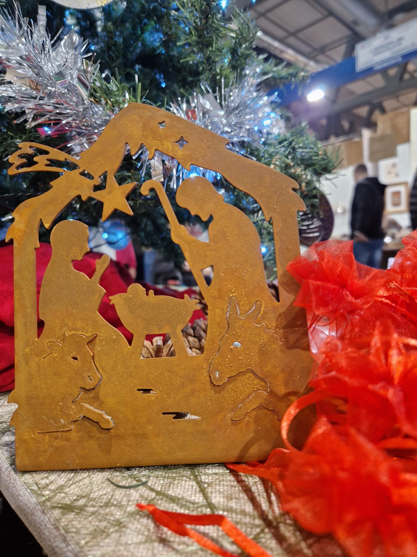 Presepe natività in corten