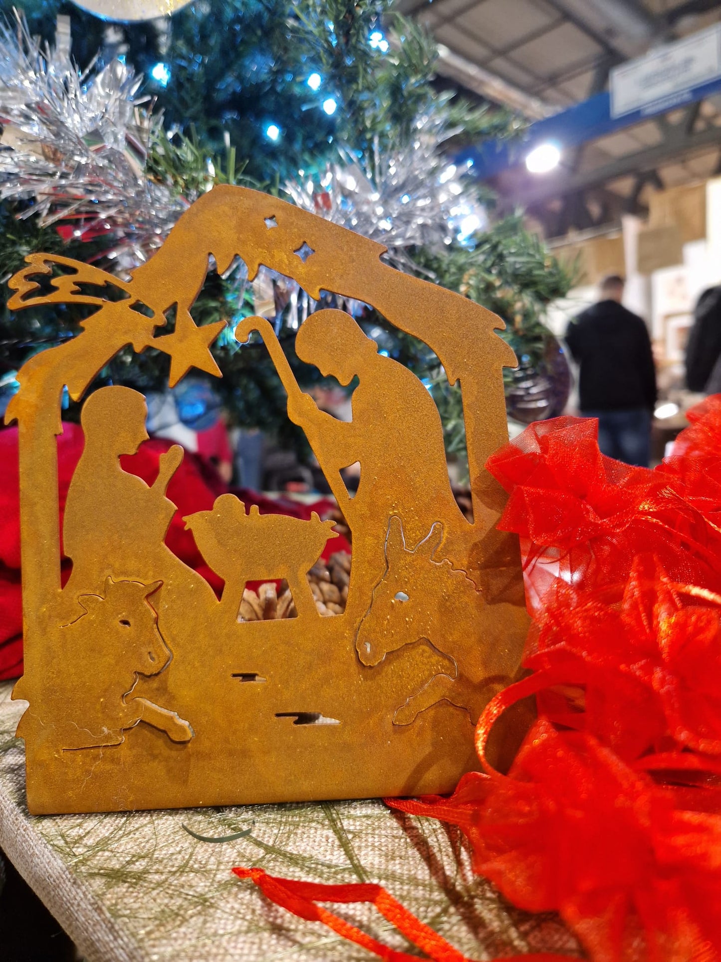 Presepe natività in corten